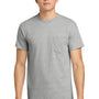 Gildan Mens Ultra Short Sleeve Crewneck T-Shirt w/ Pocket - Sport Grey