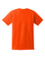 Gildan 2300/G230 Mens Ultra Short Sleeve Crewneck T-Shirt w/ Pocket Safety Orange Flat Back