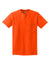 Gildan 2300/G230 Mens Ultra Short Sleeve Crewneck T-Shirt w/ Pocket Safety Orange Flat Front