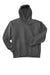 Hanes F170 Mens Ultimate Cotton PrintPro XP Pill Resistant Hooded Sweatshirt Hoodie w/ Pouch Pocket Oxford Grey Flat Front