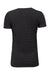 Threadfast Apparel 252RV Womens Short Sleeve V-Neck T-Shirt Black Flat Back