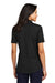 Port Authority LK830 Womens Moisture Wicking Fine Pique Short Sleeve Polo Shirt Heather Black Model Back