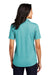 Port Authority LK830 Womens Moisture Wicking Fine Pique Short Sleeve Polo Shirt Heather Dark Teal Model Back