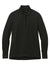 Port Authority LK829 Womens Fairway 1/4 Zip Sweatshirt Deep Black Flat Front