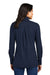 Port Authority LK829 Womens Fairway 1/4 Zip Sweatshirt River Navy Blue Model Back