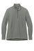 Port Authority LK829 Womens Fairway 1/4 Zip Sweatshirt Shadow Grey Flat Front