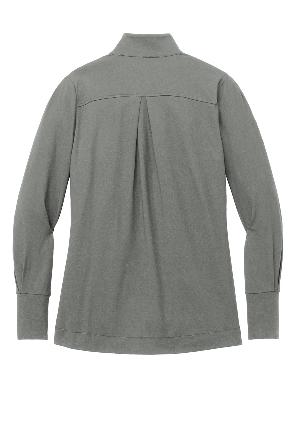 Port Authority LK829 Womens Fairway 1/4 Zip Sweatshirt Shadow Grey Flat Back