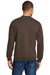 Jerzees 562M/562/562MR Mens NuBlend Fleece Crewneck Sweatshirt Chocolate Brown Model Back