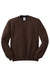 Jerzees 562M/562/562MR Mens NuBlend Fleece Crewneck Sweatshirt Chocolate Brown Flat Front