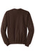 Jerzees 562M/562/562MR Mens NuBlend Fleece Crewneck Sweatshirt Chocolate Brown Flat Back