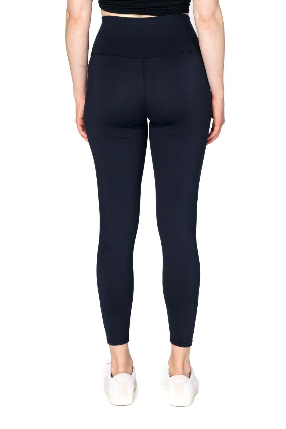 Threadfast Apparel 280L Womens Impact Leggings w/ Pocket Black Model Back