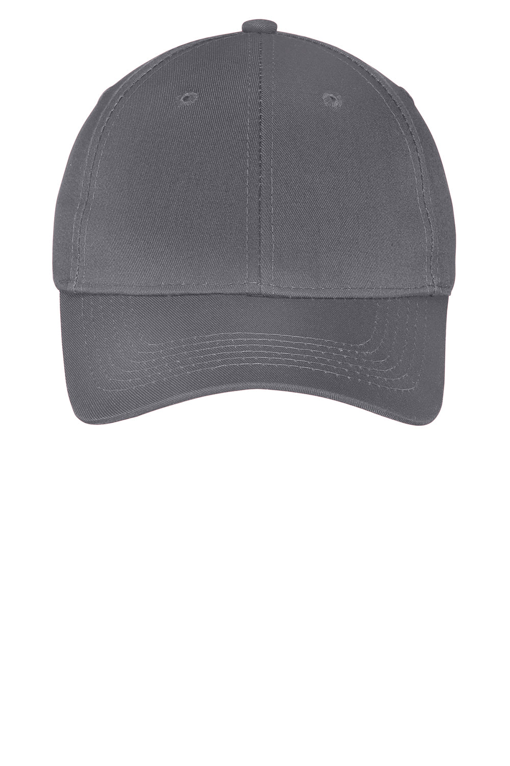 Port & Company YCP80 Youth Twill Adjustable Hat Charcoal Grey Flat Front