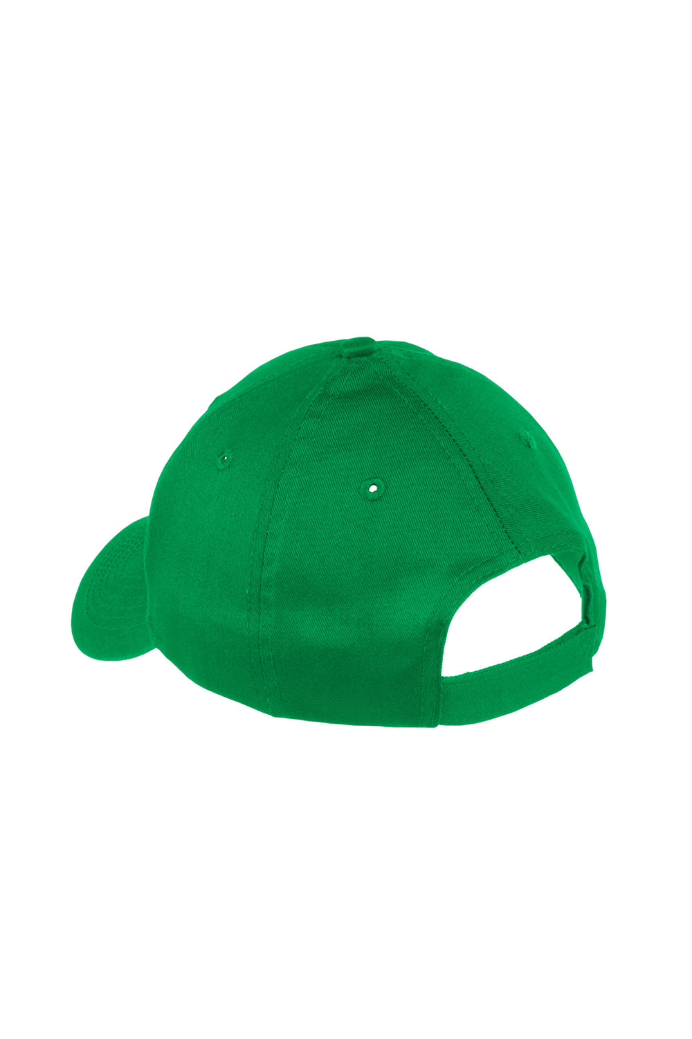 Port & Company YCP80 Youth Twill Adjustable Hat Kelly Green Flat Back