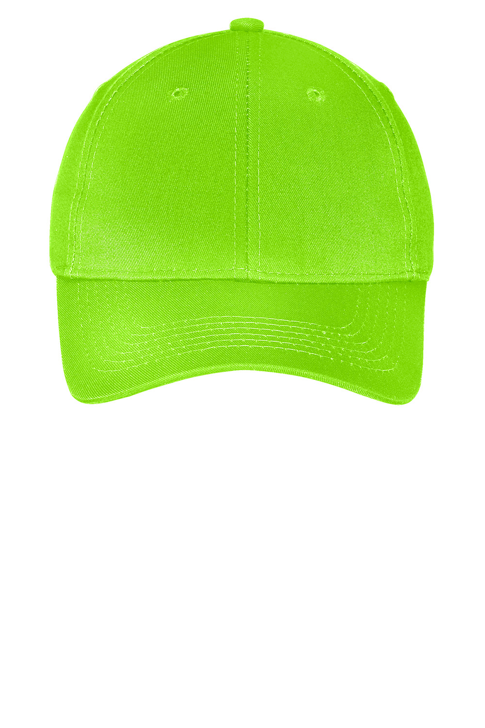 Port & Company YCP80 Youth Twill Adjustable Hat Lime Green Flat Front