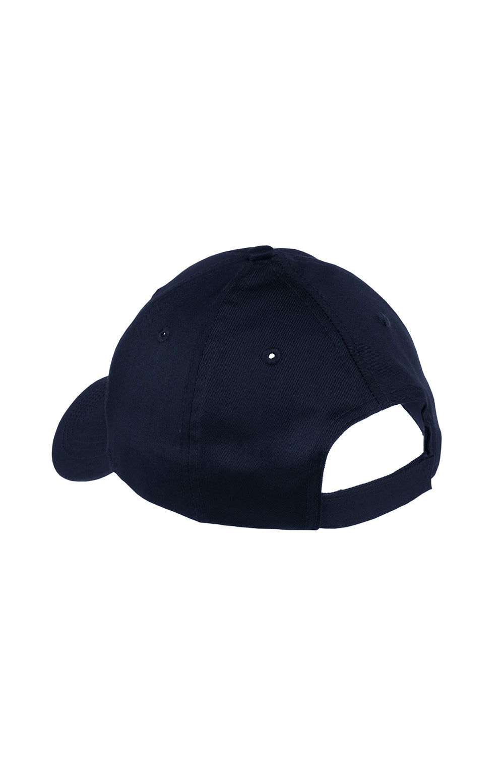 Port & Company YCP80 Youth Twill Adjustable Hat Navy Blue Flat Back