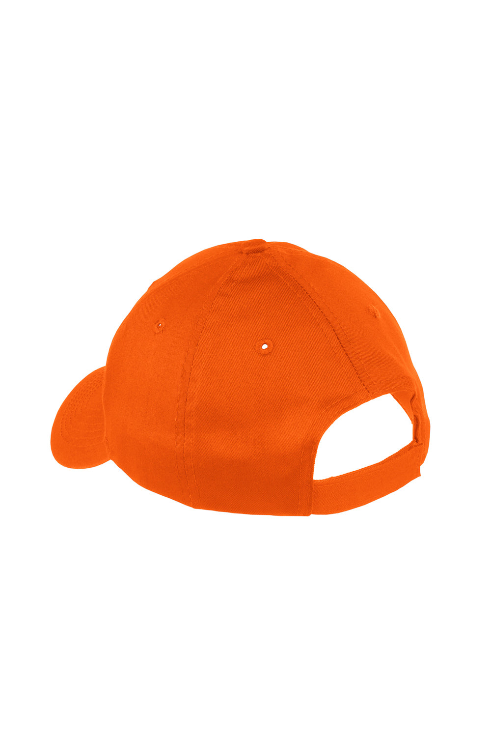 Port & Company YCP80 Youth Twill Adjustable Hat Orange Flat Back