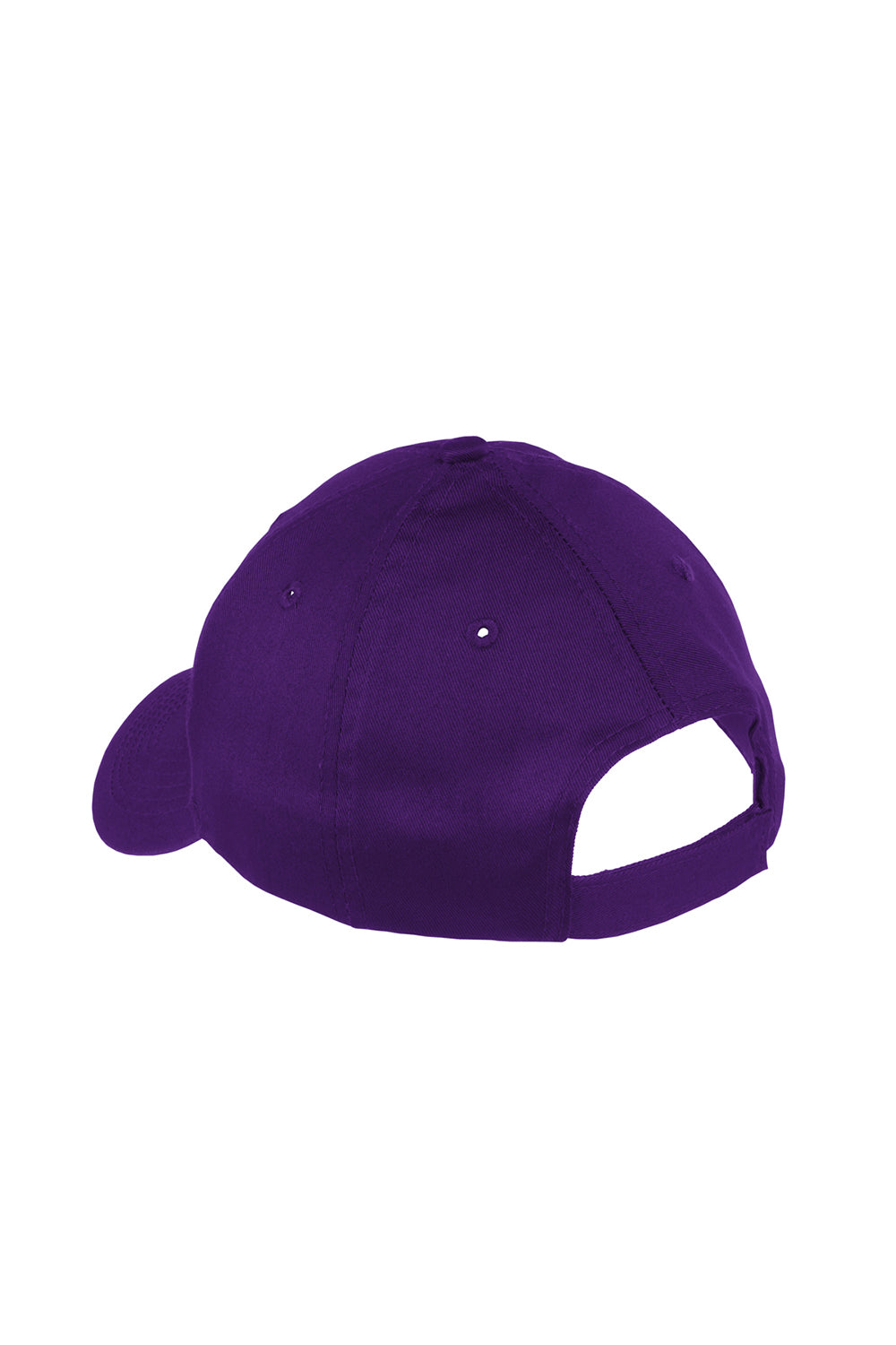 Port & Company YCP80 Youth Twill Adjustable Hat Purple Flat Back