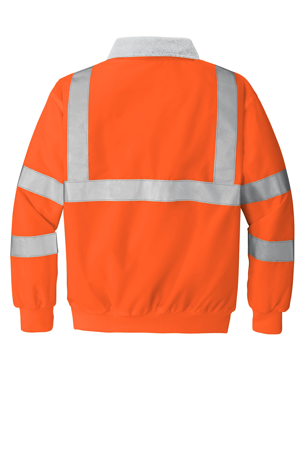 Port Authority SRJ754 Mens Challenger Wind & Water Resistant Full Zip Jacket Safety Orange Flat Back