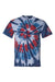 Dyenomite 200T2 Mens Cut Spiral Tie Dyed Short Sleeve Crewneck T-Shirt Americus Flat Front