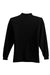 Port Authority K500LSP Mens Silk Touch Wrinkle Resistant Long Sleeve Polo Shirt w/ Pocket Black Flat Back