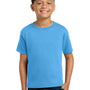 Jerzees Youth Dri-Power Moisture Wicking Short Sleeve Crewneck T-Shirt - Aquatic Blue