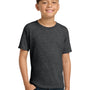 Jerzees Youth Dri-Power Moisture Wicking Short Sleeve Crewneck T-Shirt - Heather Black