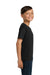 Jerzees 29B/29BR Youth Dri-Power Moisture Wicking Short Sleeve Crewneck T-Shirt Black Model Side