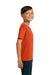 Jerzees 29B/29BR Youth Dri-Power Moisture Wicking Short Sleeve Crewneck T-Shirt Burnt Orange Model Side