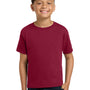 Jerzees Youth Dri-Power Moisture Wicking Short Sleeve Crewneck T-Shirt - Cardinal Red