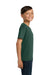 Jerzees 29B/29BR Youth Dri-Power Moisture Wicking Short Sleeve Crewneck T-Shirt Forest Green Model Side