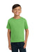 Jerzees 29B/29BR Youth Dri-Power Moisture Wicking Short Sleeve Crewneck T-Shirt Kiwi Green Model Front