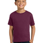 Jerzees Youth Dri-Power Moisture Wicking Short Sleeve Crewneck T-Shirt - Maroon