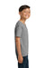 Jerzees 29B/29BR Youth Dri-Power Moisture Wicking Short Sleeve Crewneck T-Shirt Oxford Grey Model Side