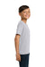 Jerzees 29B/29BR Youth Dri-Power Moisture Wicking Short Sleeve Crewneck T-Shirt Silver Grey Model Side