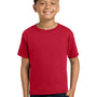 Jerzees Youth Dri-Power Moisture Wicking Short Sleeve Crewneck T-Shirt - True Red