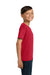 Jerzees 29B/29BR Youth Dri-Power Moisture Wicking Short Sleeve Crewneck T-Shirt True Red Model Side