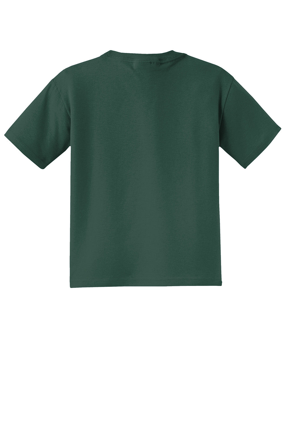 Jerzees 29B/29BR Youth Dri-Power Moisture Wicking Short Sleeve Crewneck T-Shirt Forest Green Flat Back