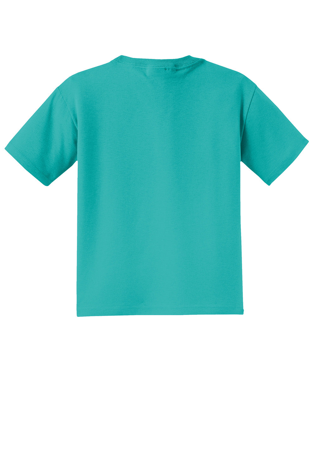 Jerzees 29B/29BR Youth Dri-Power Moisture Wicking Short Sleeve Crewneck T-Shirt Jade Green Flat Back