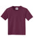 Jerzees 29B/29BR Youth Dri-Power Moisture Wicking Short Sleeve Crewneck T-Shirt Maroon Flat Front