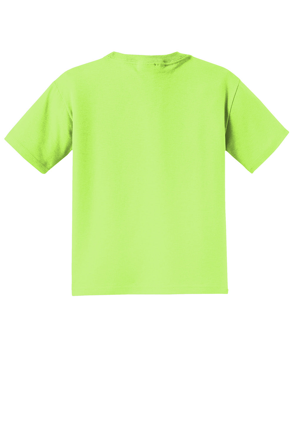 Jerzees 29B/29BR Youth Dri-Power Moisture Wicking Short Sleeve Crewneck T-Shirt Neon Green Flat Back