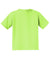 Jerzees 29B/29BR Youth Dri-Power Moisture Wicking Short Sleeve Crewneck T-Shirt Neon Green Flat Back