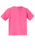 Jerzees 29B/29BR Youth Dri-Power Moisture Wicking Short Sleeve Crewneck T-Shirt Neon Pink Flat Back