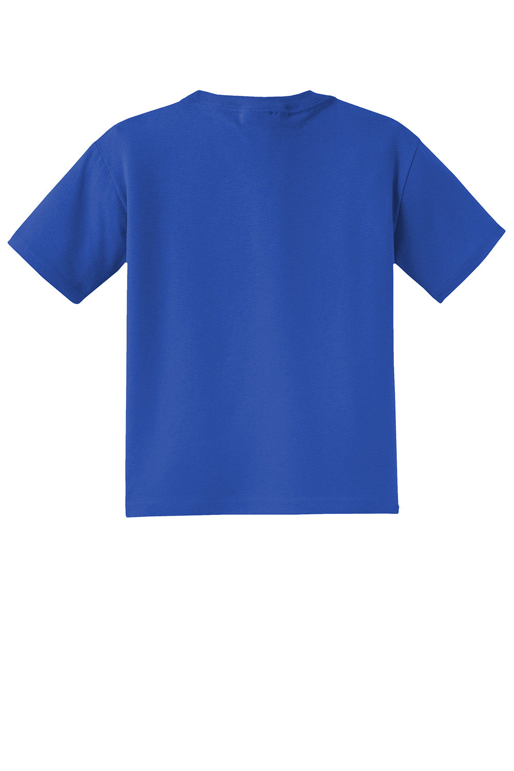 Jerzees 29B/29BR Youth Dri-Power Moisture Wicking Short Sleeve Crewneck T-Shirt Royal Blue Flat Back