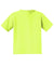 Jerzees 29B/29BR Youth Dri-Power Moisture Wicking Short Sleeve Crewneck T-Shirt Safety Green Flat Back