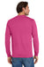 Jerzees 29LS/29L/29LSR Mens Dri-Power Moisture Wicking Long Sleeve Crewneck T-Shirt Cyber Pink Model Back