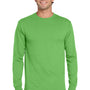 Jerzees Mens Dri-Power Moisture Wicking Long Sleeve Crewneck T-Shirt - Kiwi Green