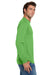 Jerzees 29LS/29L/29LSR Mens Dri-Power Moisture Wicking Long Sleeve Crewneck T-Shirt Kiwi Green Model Side