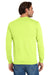 Jerzees 29LS/29L/29LSR Mens Dri-Power Moisture Wicking Long Sleeve Crewneck T-Shirt Safety Green Model Back