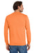 Jerzees 29LS/29L/29LSR Mens Dri-Power Moisture Wicking Long Sleeve Crewneck T-Shirt Safety Orange Model Back