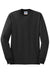 Jerzees 29LS/29L/29LSR Mens Dri-Power Moisture Wicking Long Sleeve Crewneck T-Shirt Black Flat Front